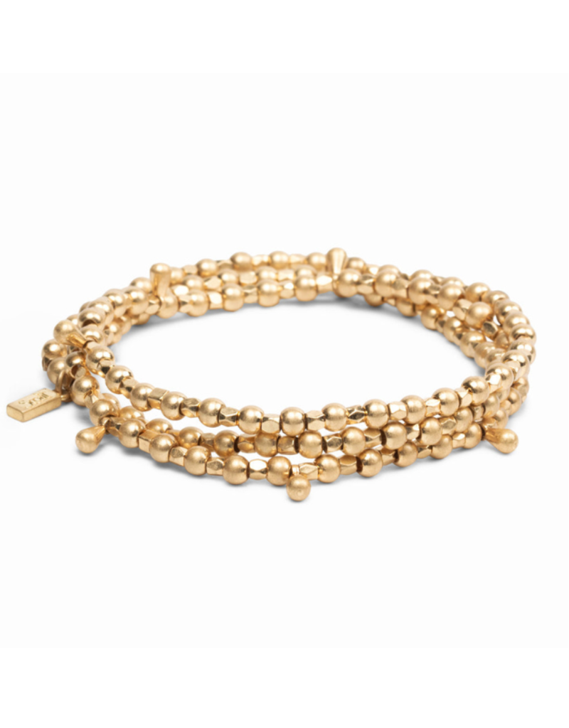 Scout Classic Teardrop Gold Metal Wrap Bracelet by Scout