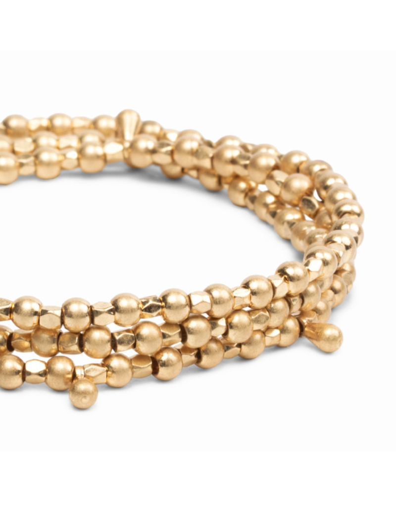 Scout Classic Teardrop Gold Metal Wrap Bracelet by Scout