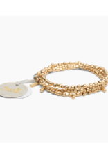 Scout Classic Teardrop Gold Metal Wrap Bracelet by Scout