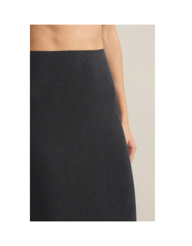 Z Supply Gail Midi Skirt in Black by Z Supply