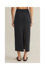Z Supply Gail Midi Skirt in Black by Z Supply