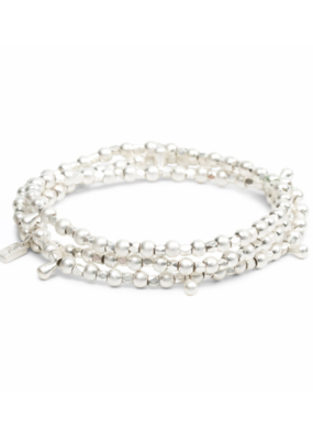 Scout Classic Teardrop Silver Metal Wrap Bracelet by Scout