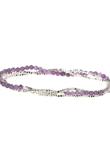 Scout Delicate Stone Wrap Bracelet - Amethyst/Silver by Scout