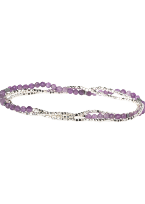 Scout Delicate Stone Wrap Bracelet - Amethyst/Silver by Scout