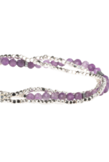 Scout Delicate Stone Wrap Bracelet - Amethyst/Silver by Scout