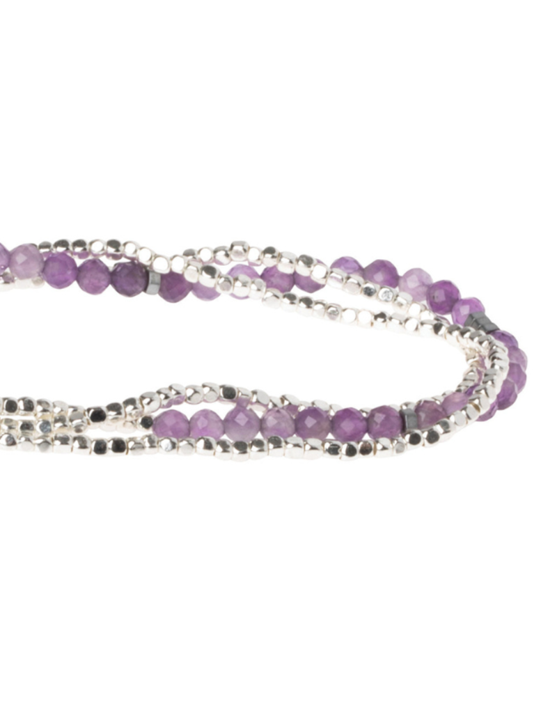 Scout Delicate Stone Wrap Bracelet - Amethyst/Silver by Scout