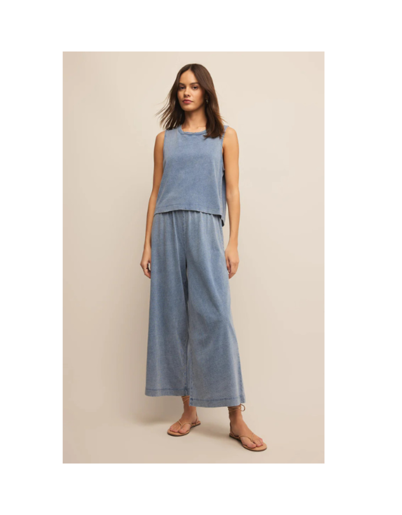 Z Supply Scout Jersey Pant in Medium Indigo by Z Supply