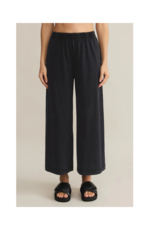 Z Supply Scout Jersey Crop Flare Pant in Black by Z Supply