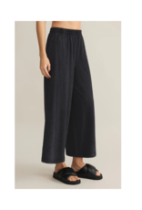 Z Supply Scout Jersey Crop Flare Pant in Black by Z Supply