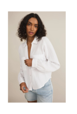 Z Supply Campo Button Up GauzeTop in White by Z Supply