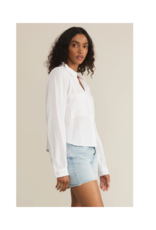 Z Supply Campo Button Up GauzeTop in White by Z Supply