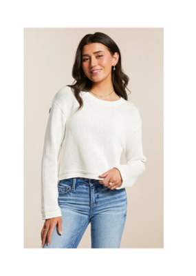 Z Supply Emerson Sweater in White by Z Supply
