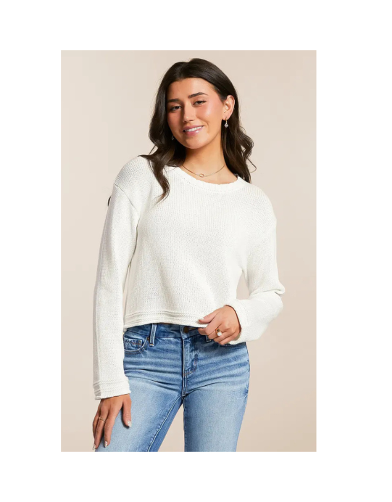 Z Supply Emerson Sweater in White by Z Supply