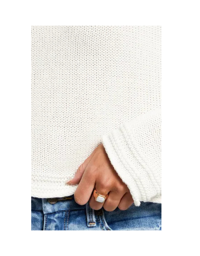 Z Supply Emerson Sweater in White by Z Supply
