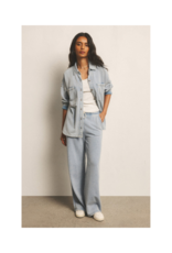 Z Supply Hunter Knit Denim Pant in Washed Indigo by Z Supply