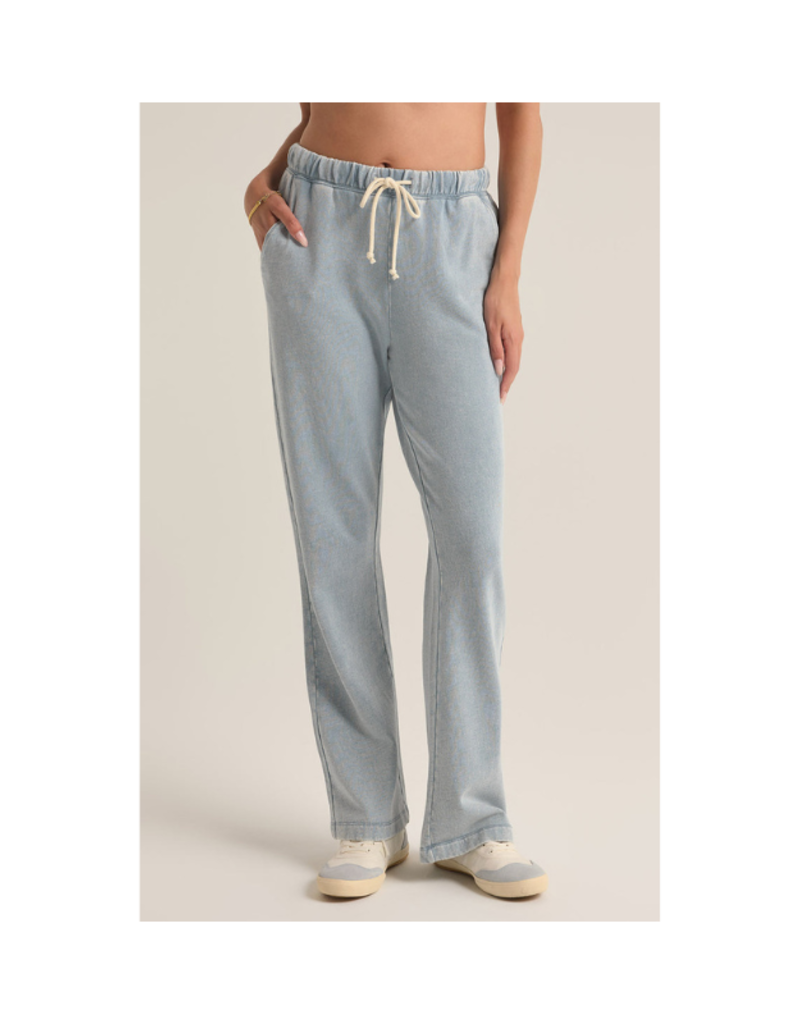 Z Supply Hunter Knit Denim Pant in Washed Indigo by Z Supply