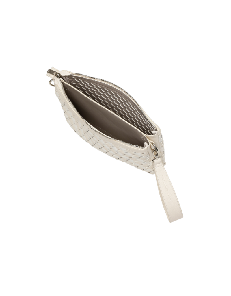 Ilse Jacobsen Crossbody Bag in Milk Creme Metallic White Graphic by Ilse Jacobsen