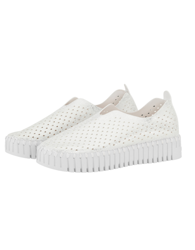Ilse Jacobsen Tulip Platform in Metallic White by Ilse Jacobsen