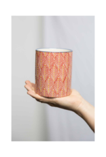 Red Patterned Utensil Holder