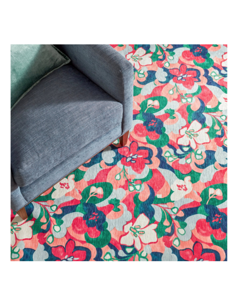 Dash & Albert Dash & Albert Machine Washable Dreamy Daisies Rug 3x5