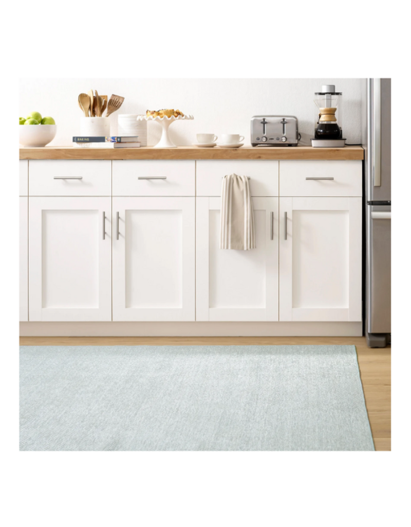 Dash & Albert Dash & Albert Machine Washable Herringbone Swedish Blue 3x5