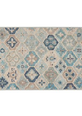 Dash & Albert Dash & Albert Machine Washable Pali Blue 2x3