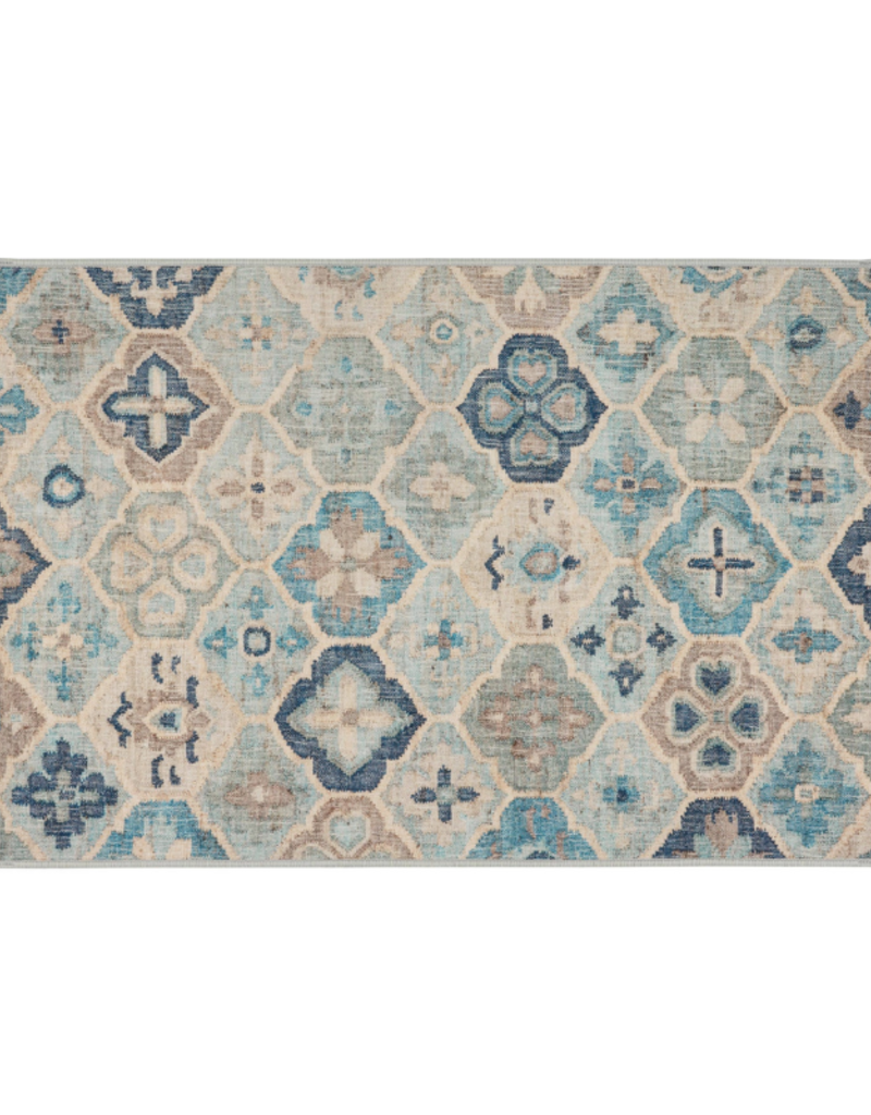 Dash & Albert Dash & Albert Machine Washable Pali Blue 2x3