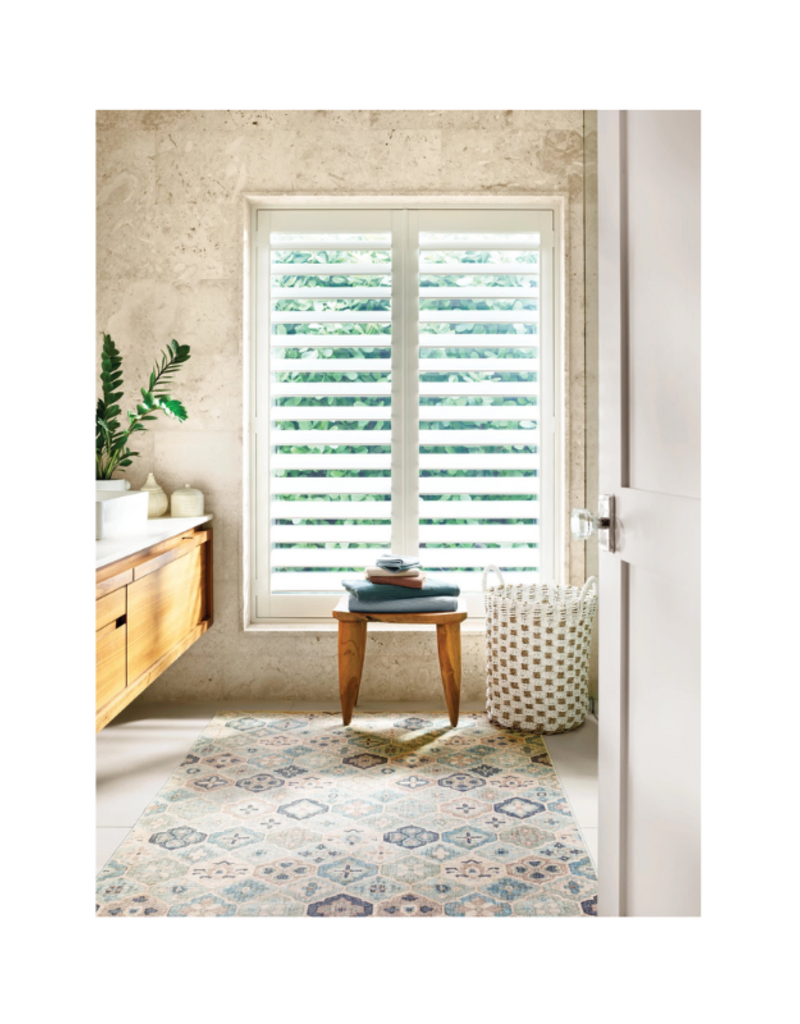 Dash & Albert Dash & Albert Machine Washable Pali Blue 2x3