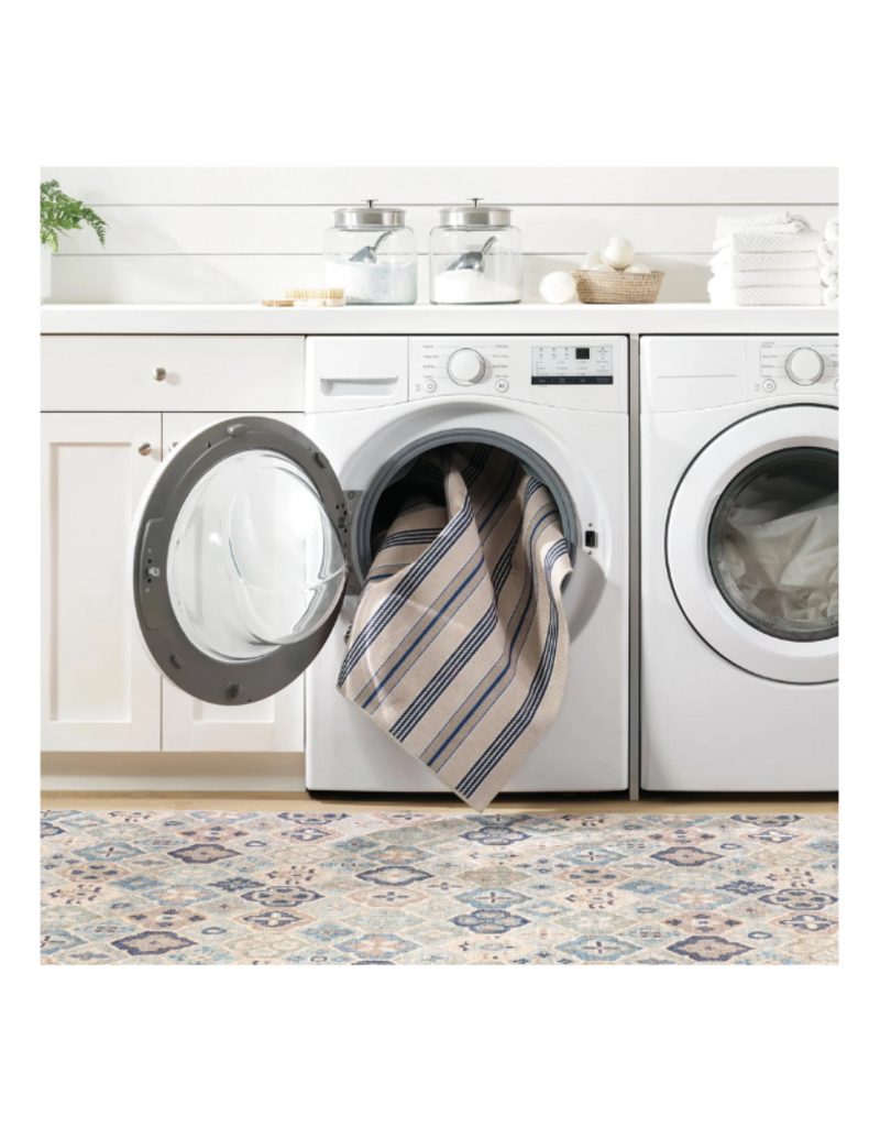 Dash & Albert Dash & Albert Machine Washable Pali Blue 2x3