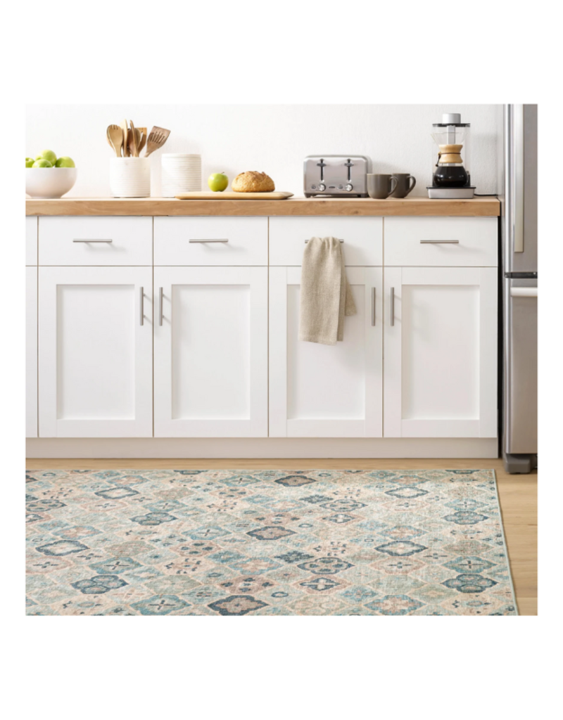 Dash & Albert Dash & Albert Machine Washable Pali Blue 2x3