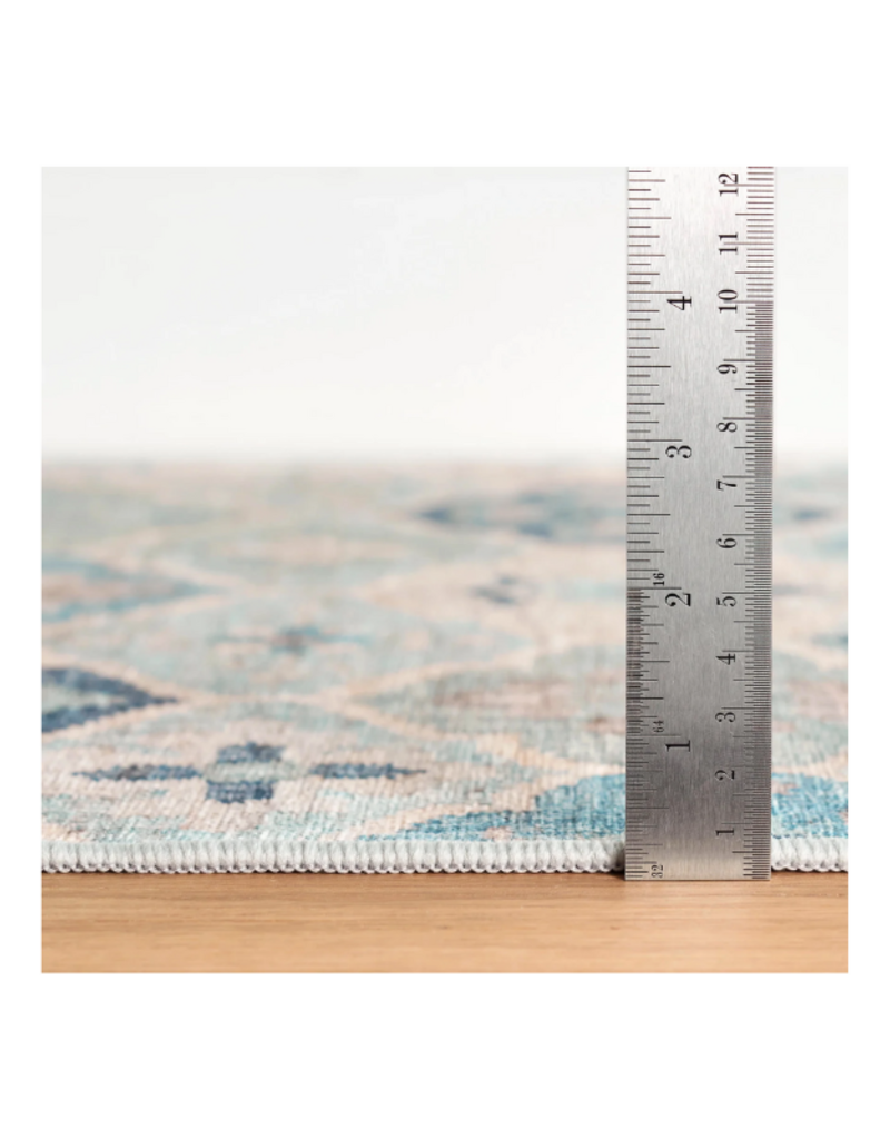 Dash & Albert Dash & Albert Machine Washable Pali Blue 2x3