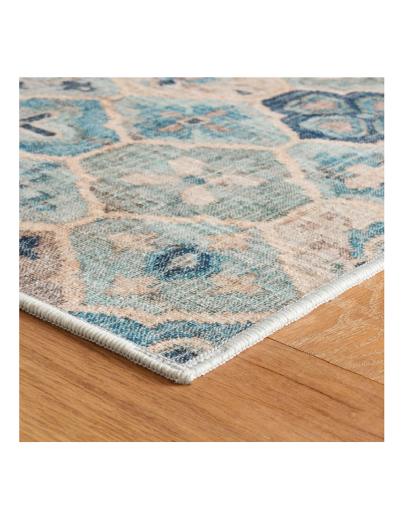 Dash & Albert Dash & Albert Machine Washable Pali Blue 2x3