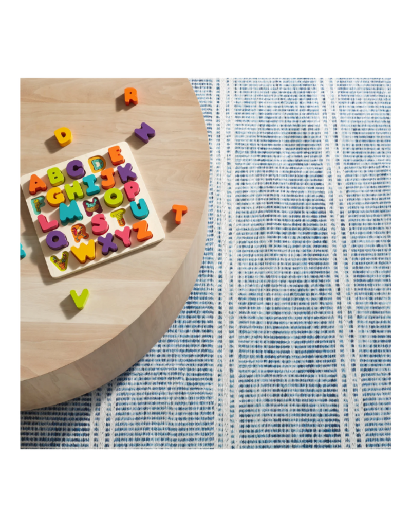 Dash & Albert Dash & Albert Machine Washable Malta Blue 2x3