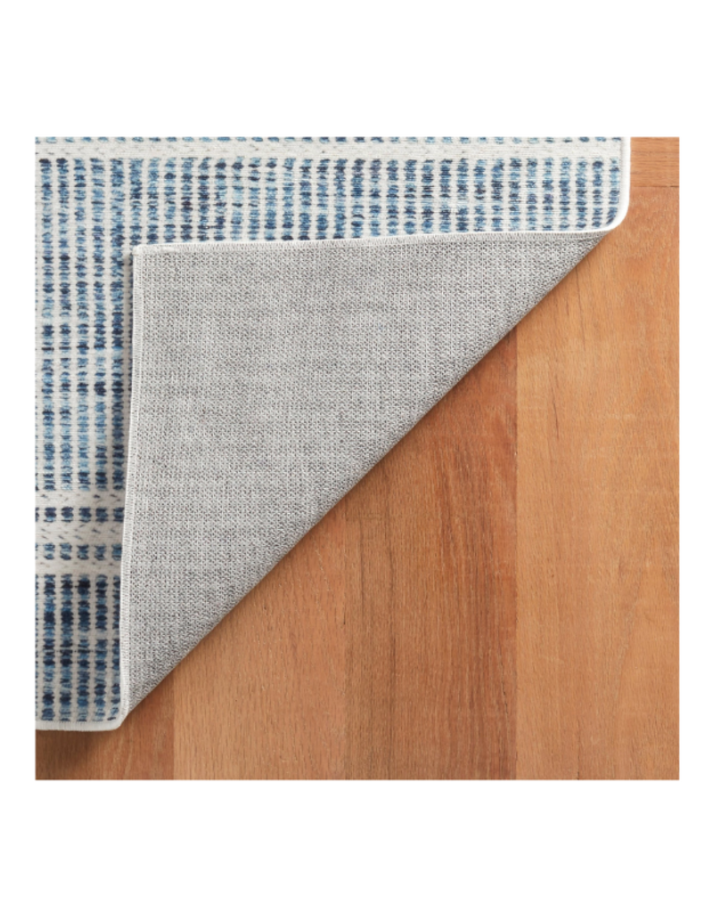 Dash & Albert Dash & Albert Machine Washable Malta Blue 2x3