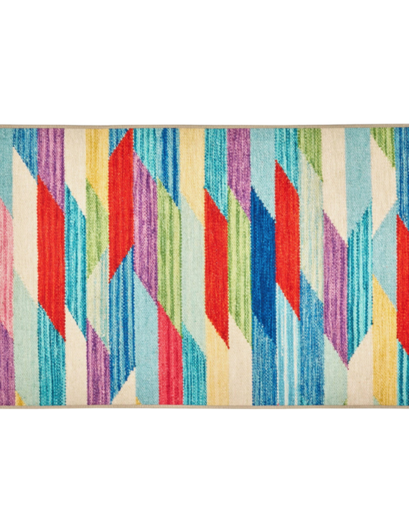 Dash & Albert Dash & Albert Machine Washable Hotline Multi 3x5