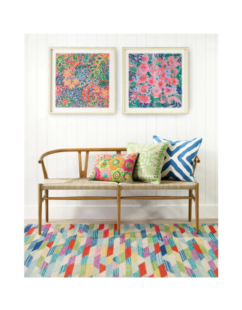 Dash & Albert Dash & Albert Machine Washable Hotline Multi 3x5