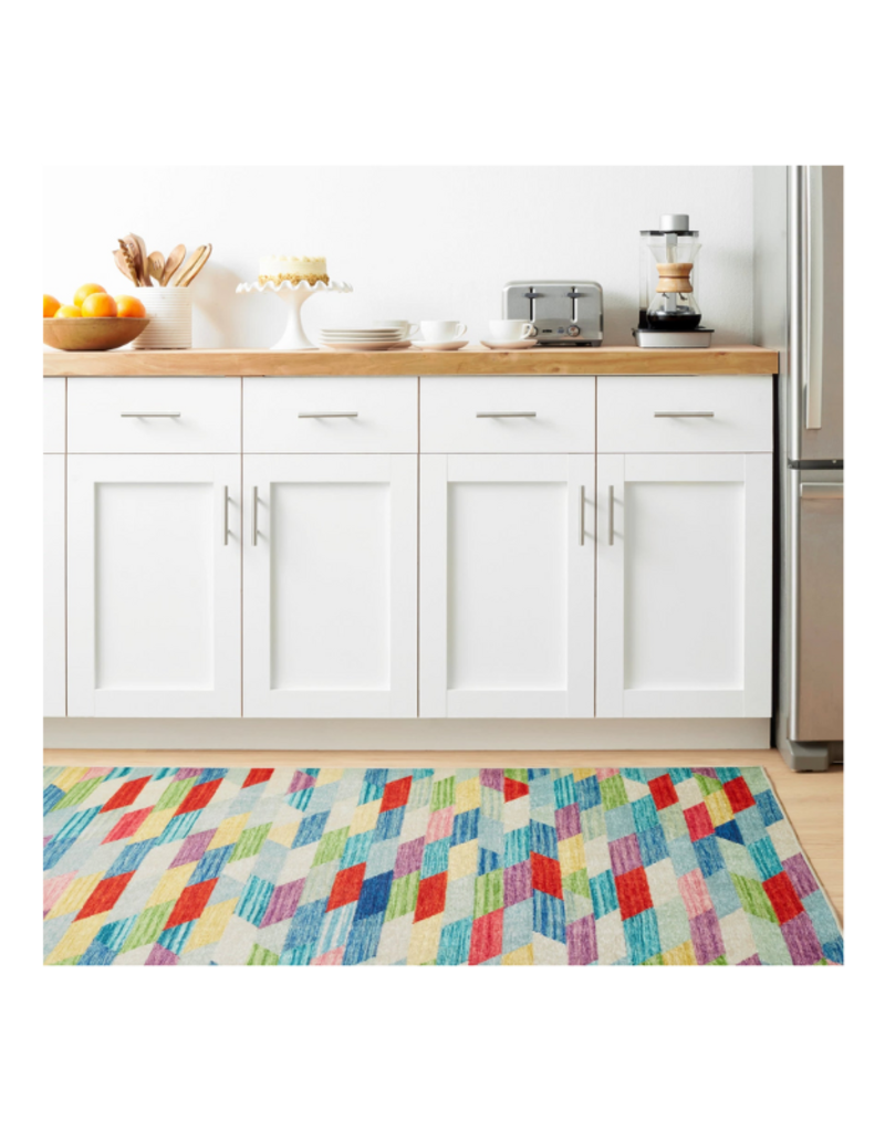 Dash & Albert Dash & Albert Machine Washable Hotline Multi 3x5