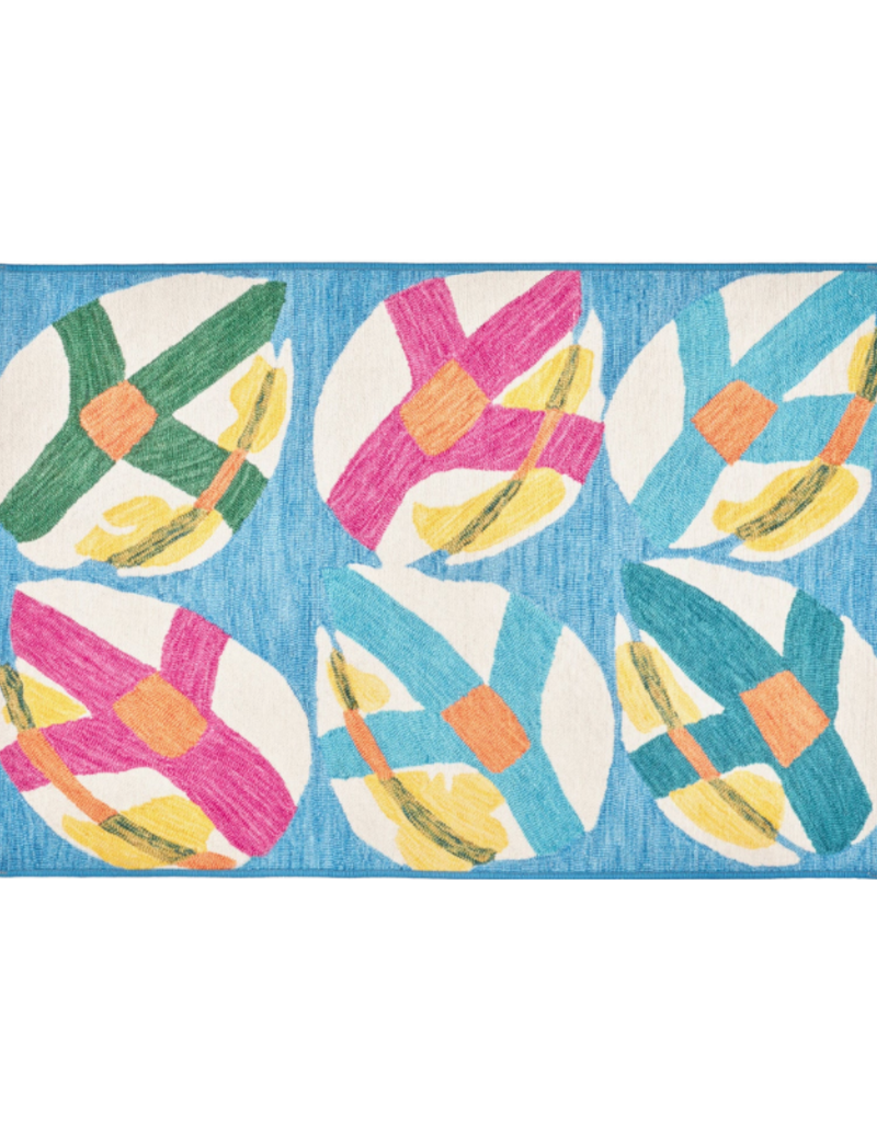 Dash & Albert Dash & Albert Machine Washable Lily Pad 3x5