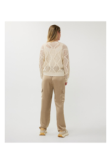 Esqualo Ajour Sweater in Ivory by Esqualo