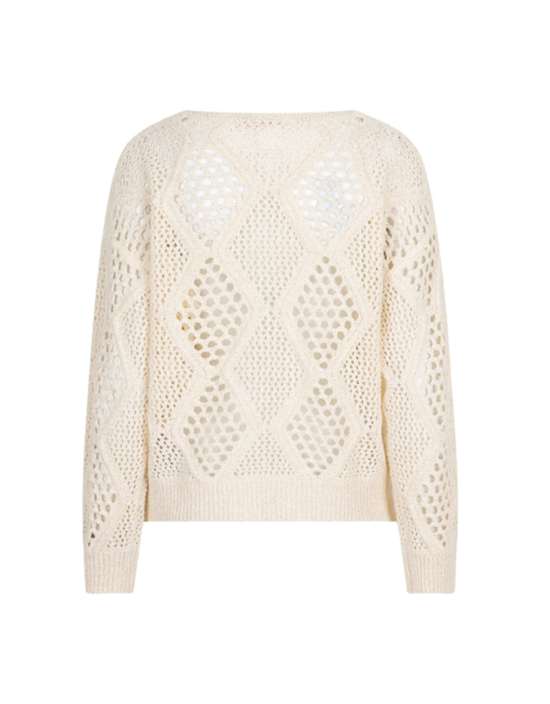 Esqualo Ajour Sweater in Ivory by Esqualo