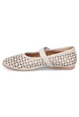 Bueno Kehlani Cutout Flats in Ice White by Bueno