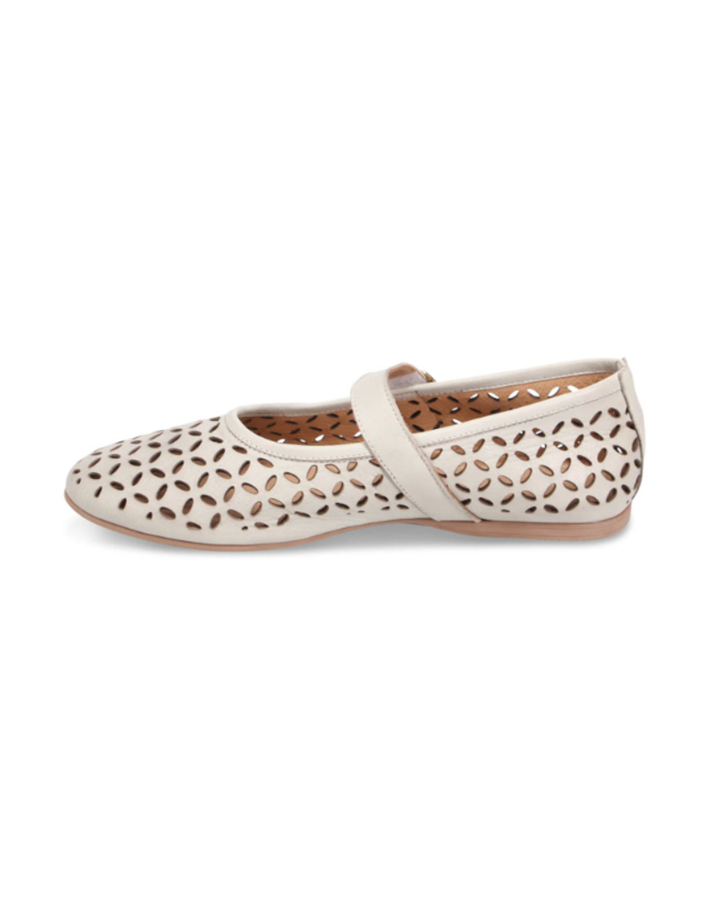 Bueno Kehlani Cutout Flats in Ice White by Bueno