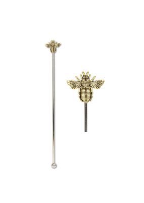 Golden Bee Swizzle Stick