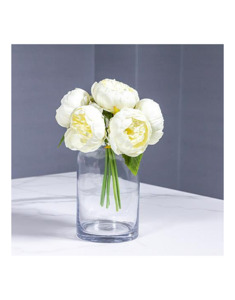 Full Peony Bouquet in White
