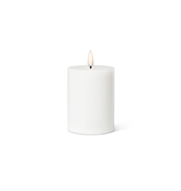 LED Pillar Candle in White 3"x4"