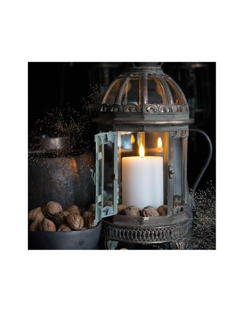 LED Pillar Candle in White 3"x4"