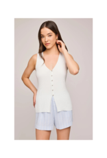 Gentle Fawn Miles Vest in White by Gentle Fawn