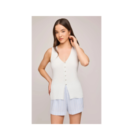 Gentle Fawn Miles Vest in White by Gentle Fawn