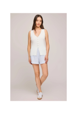 Gentle Fawn Miles Vest in White by Gentle Fawn