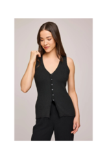 Gentle Fawn Miles Vest in Black by Gentle Fawn
